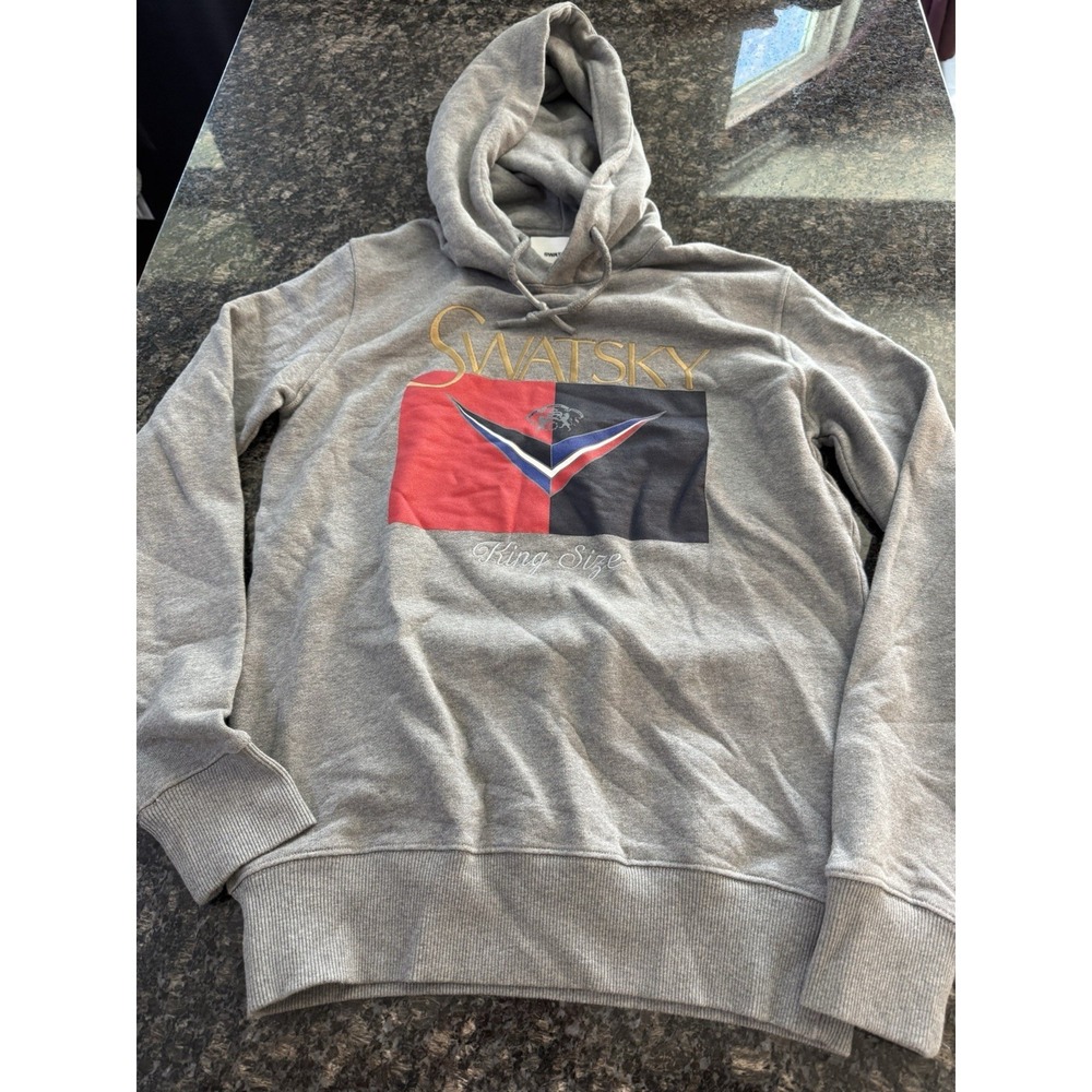 Vetememes Automne Hiver Pret A‎ Porter Grey Large swatsky Hoodie. Rare!